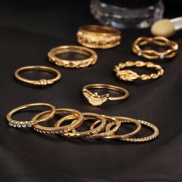 🆕 12 piece midi ring set - Picture 5 of 8